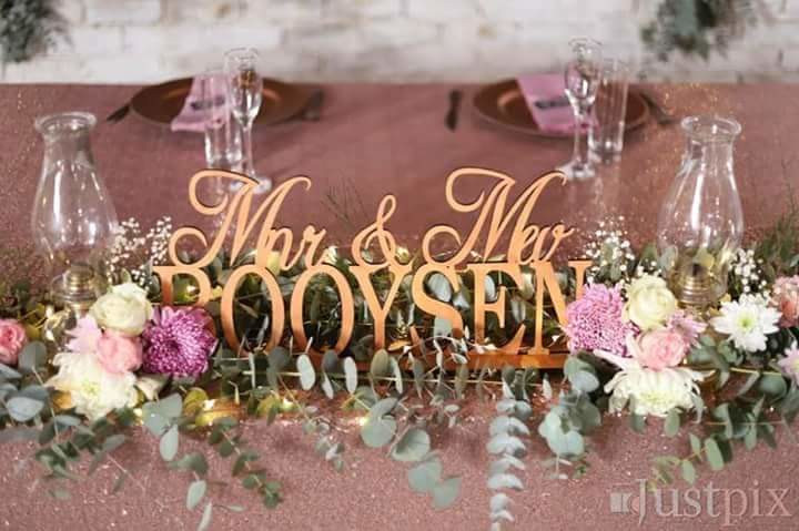 Bride & Grooms table